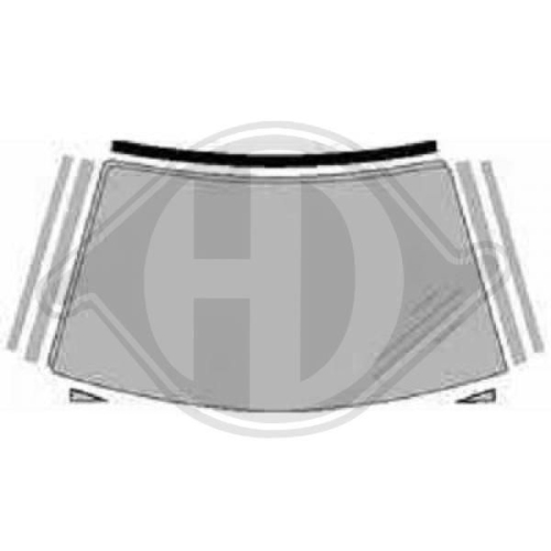 DIEDERICHS Trim/Protection Strip, windscreen