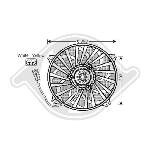 DIEDERICHS Ventilateur, refroidissement du moteur DIEDERICHS Climate