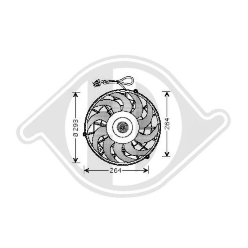 DIEDERICHS Ventilateur, condenseur de climatisation DIEDERICHS Climate