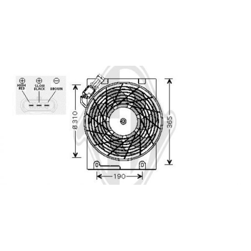 DIEDERICHS Fan, air conditioning condenser DIEDERICHS Climate