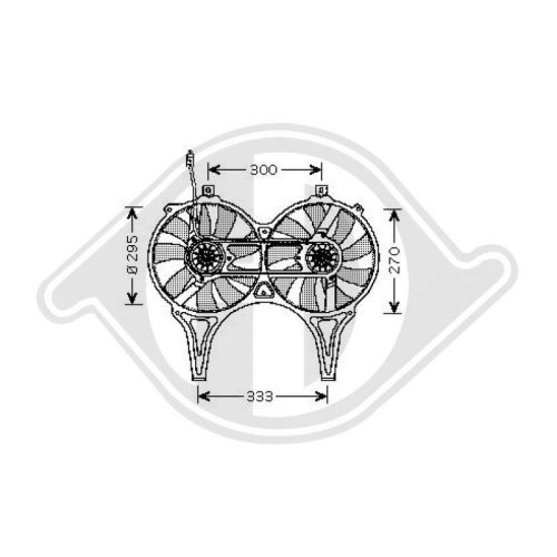 DIEDERICHS Ventilador, condensador do ar condicionado DIEDERICHS Climate