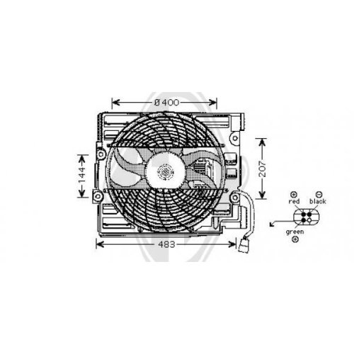 DIEDERICHS Fan, air conditioning condenser DIEDERICHS Climate