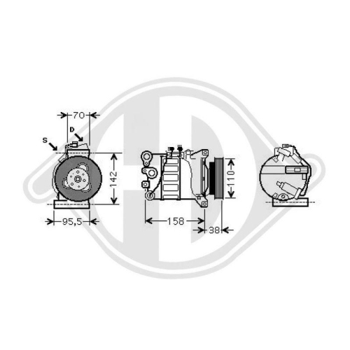 DIEDERICHS Compresor, aire acondicionado DIEDERICHS Climate