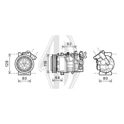 DIEDERICHS Compressor, airconditioning DIEDERICHS Climate