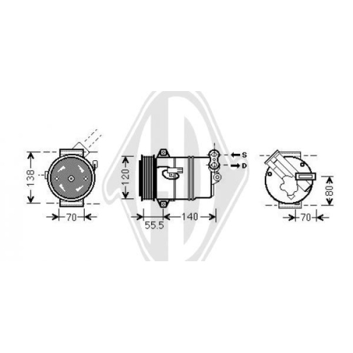 DIEDERICHS Compressor, airconditioning DIEDERICHS Climate