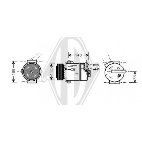 DIEDERICHS Compressor, airconditioning DIEDERICHS Climate