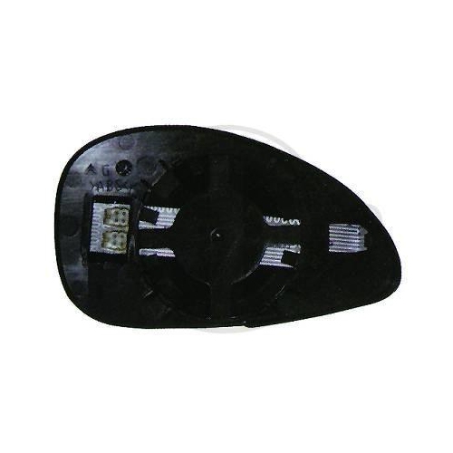 DIEDERICHS Cristal de espejo, retrovisor exterior