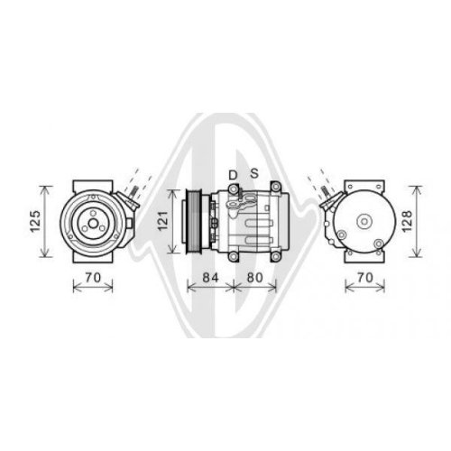 DIEDERICHS Compresor, aire acondicionado DIEDERICHS Climate