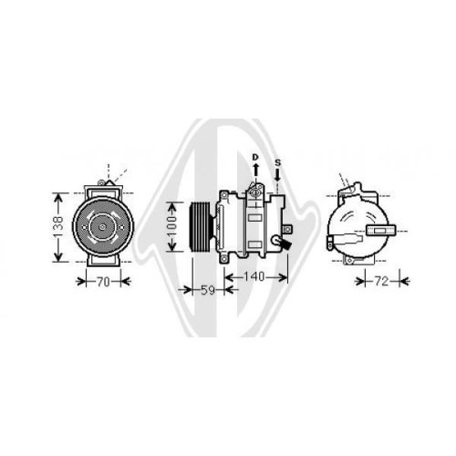 DIEDERICHS Compressor, airconditioning DIEDERICHS Climate