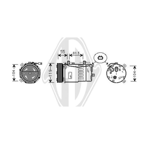 DIEDERICHS Compressor, airconditioning DIEDERICHS Climate