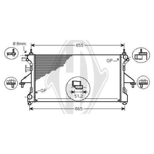 DIEDERICHS Radiator, engine cooling DIEDERICHS Climate