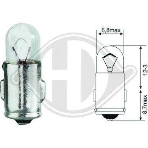 DIEDERICHS Glühlampe, Instrumentenbeleuchtung