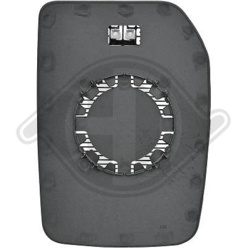 DIEDERICHS Cristal de espejo, retrovisor exterior