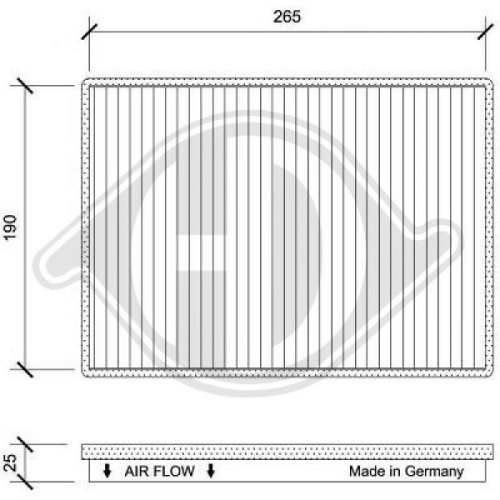 DIEDERICHS Filter, cabin air DIEDERICHS Climate