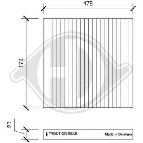 DIEDERICHS Filter, cabin air DIEDERICHS Climate