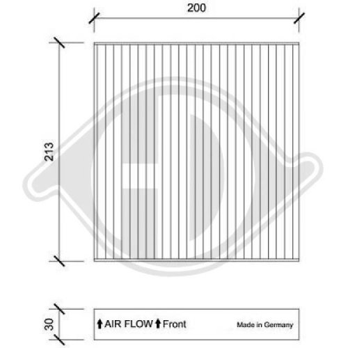 DIEDERICHS Filter, cabin air DIEDERICHS Climate