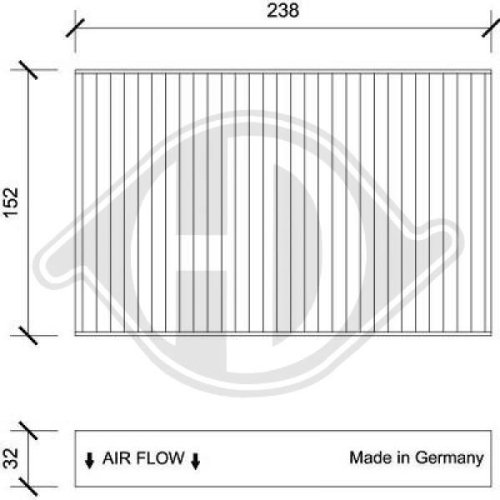 DIEDERICHS Filter, cabin air DIEDERICHS Climate