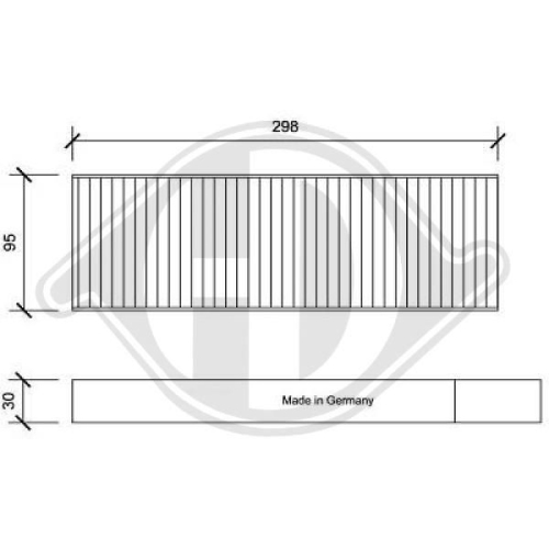 DIEDERICHS Filter, cabin air DIEDERICHS Climate