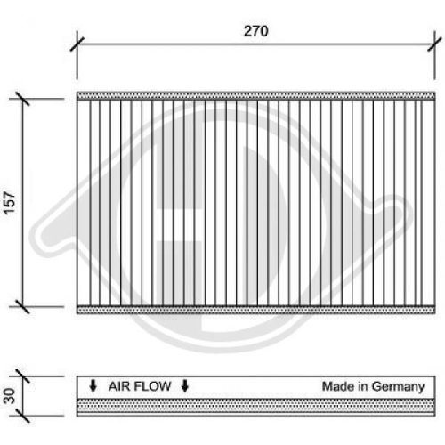 DIEDERICHS Filter, cabin air DIEDERICHS Climate