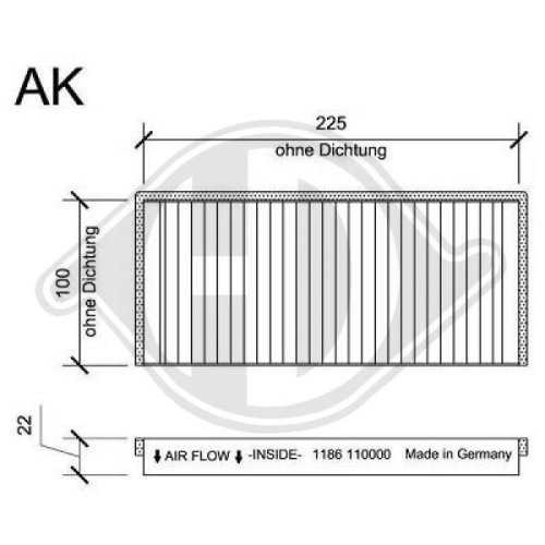 DIEDERICHS Filter, cabin air DIEDERICHS Climate