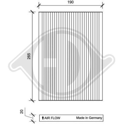 DIEDERICHS Filter, Innenraumluft DIEDERICHS Climate