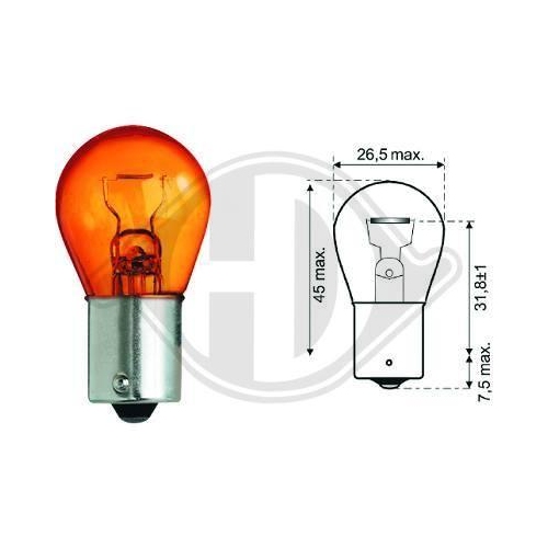DIEDERICHS Glühlampe Amber