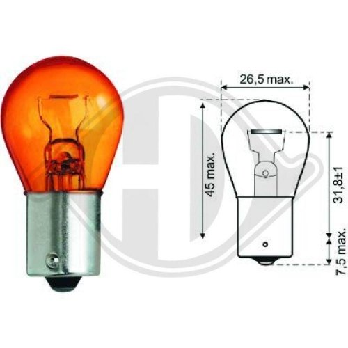 DIEDERICHS Gloeilamp Amber DIEDERICHS Gloeilamp Amber