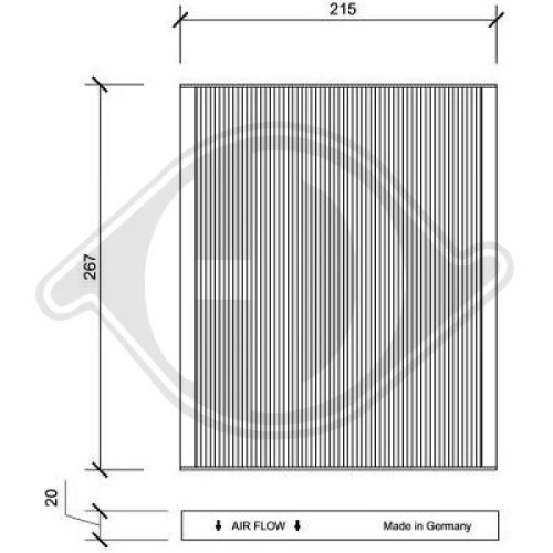 DIEDERICHS Filter, cabin air DIEDERICHS Climate