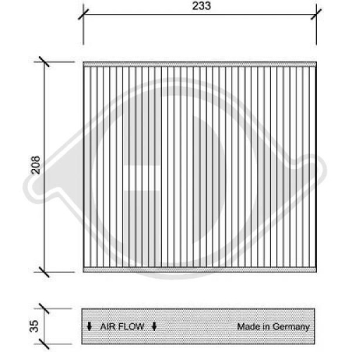 DIEDERICHS Filter, Innenraumluft DIEDERICHS Climate