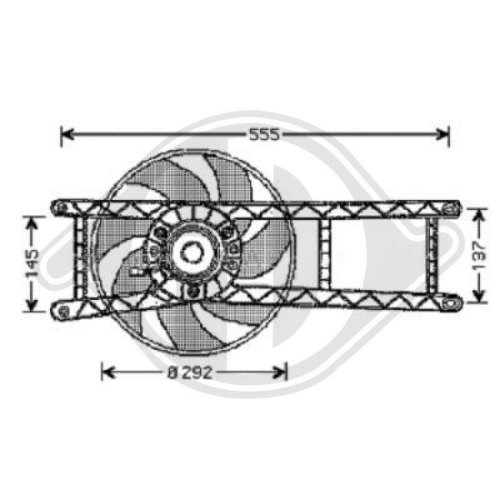 DIEDERICHS Ventilateur, refroidissement du moteur