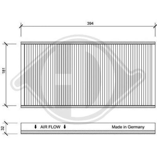 DIEDERICHS Filter, cabin air DIEDERICHS Climate