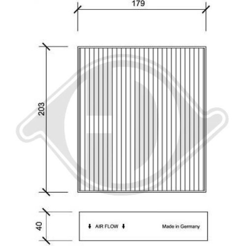 DIEDERICHS Filter, cabin air DIEDERICHS Climate