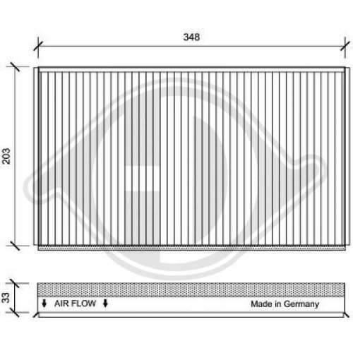 DIEDERICHS Filter, cabin air DIEDERICHS Climate