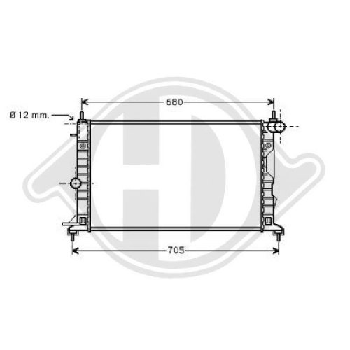 DIEDERICHS Radiateur, refroidissement du moteur