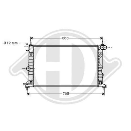 DIEDERICHS Radiador, refrigeración del motor