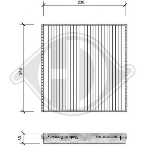 DIEDERICHS Filter, cabin air DIEDERICHS Climate