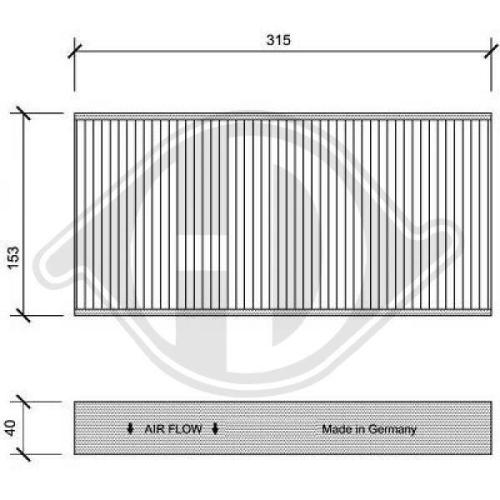 DIEDERICHS Filtro, aire habitáculo DIEDERICHS Climate
