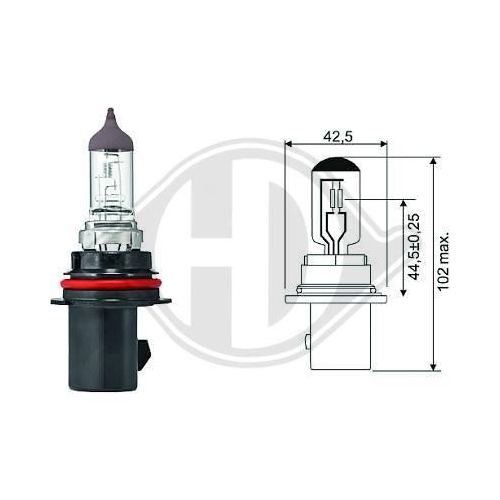 DIEDERICHS Lampadina, Faro principale