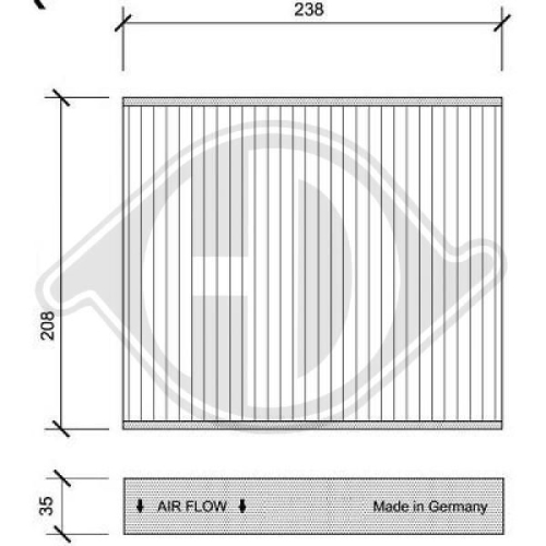 DIEDERICHS Filter, Innenraumluft DIEDERICHS Climate