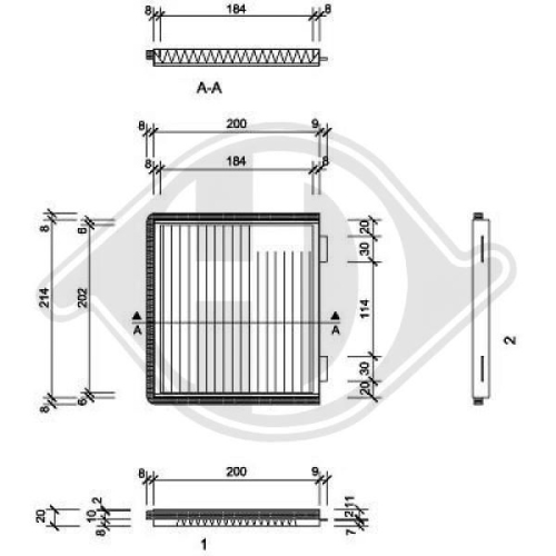 DIEDERICHS Filter, Innenraumluft DIEDERICHS Climate