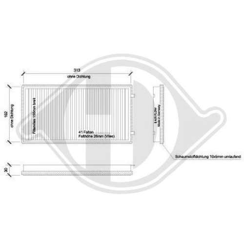 DIEDERICHS Filter, Innenraumluft DIEDERICHS Climate