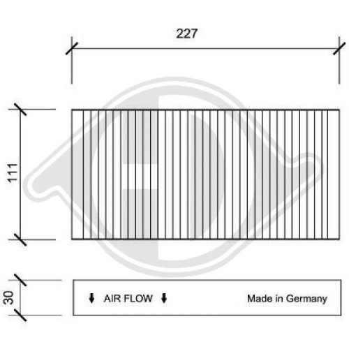 DIEDERICHS Filter, cabin air DIEDERICHS Climate