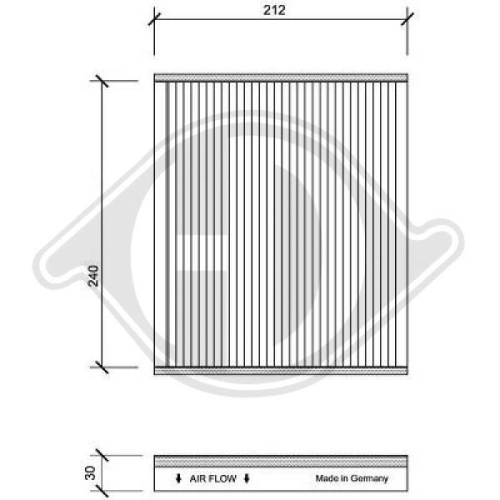 DIEDERICHS Filter, cabin air DIEDERICHS Climate