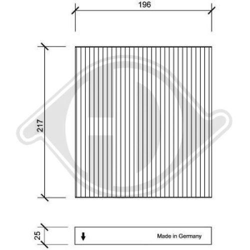 DIEDERICHS Filter, cabin air DIEDERICHS Climate