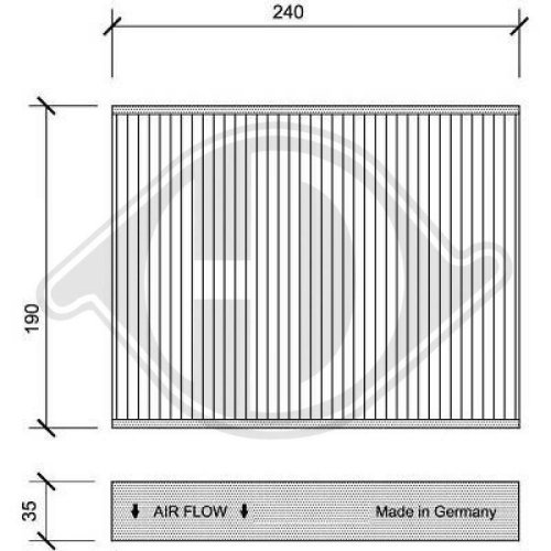 DIEDERICHS Filter, Innenraumluft DIEDERICHS Climate