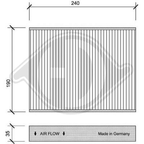 DIEDERICHS Filter, Innenraumluft DIEDERICHS Climate