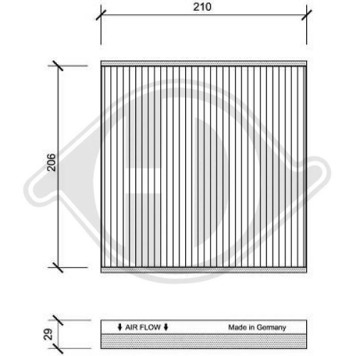 DIEDERICHS Filtre, kabin havası DIEDERICHS Climate DIEDERICHS Filtre, kabin havası DIEDERICHS Climate