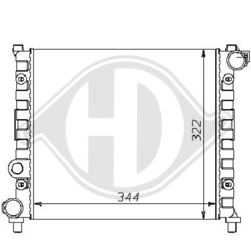 DIEDERICHS Radiator, engine cooling