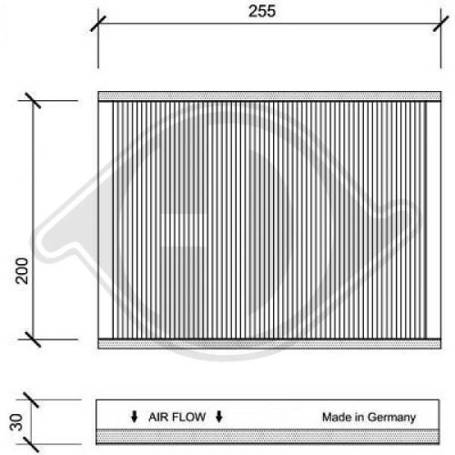 DIEDERICHS Filter, cabin air DIEDERICHS Climate