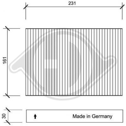 DIEDERICHS Filtre, kabin havası DIEDERICHS Climate